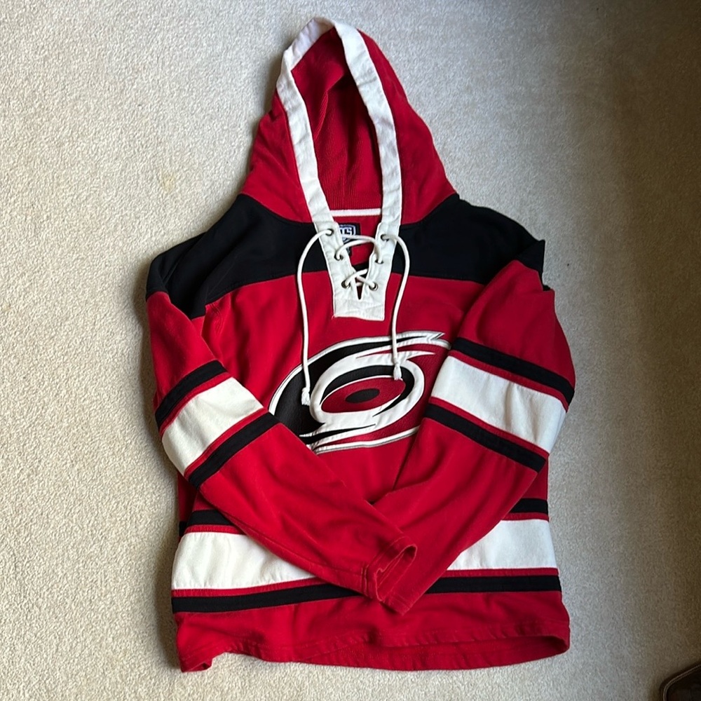 Carolina Hurricanes Jersey Replica Drawstring Sweartshirt